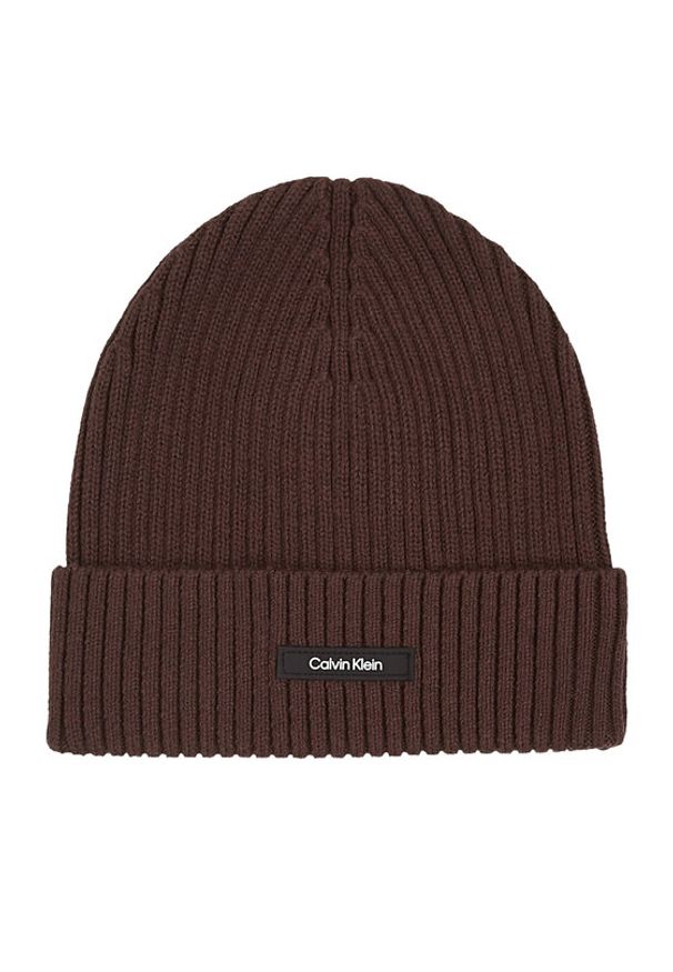 Calvin Klein Czapka Classic K50K512362 Brązowy. Kolor: brązowy. Materiał: materiał, bawełna