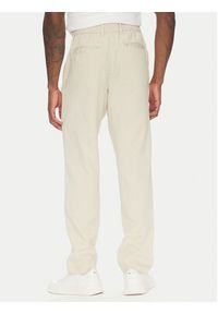 Lindbergh Spodnie materiałowe 30-008031 Beżowy Relaxed Fit. Kolor: beżowy. Materiał: bawełna