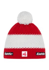 Eisbar - Czapka dla dorosłych Star Pompon MÜ SKA. Kolor: czerwony. Materiał: poliester, wełna. Styl: sportowy #1