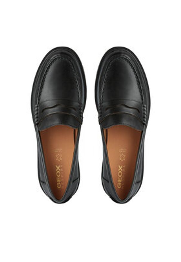 Geox Mokasyny D Spherica Ec1 D25QRA 00043 C9997 Czarny. Kolor: czarny. Materiał: skóra