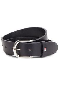 TOMMY HILFIGER - Tommy Hilfiger Pasek Damski New Danny Belt WW0WW11590 70 Granatowy. Kolor: niebieski. Materiał: skóra