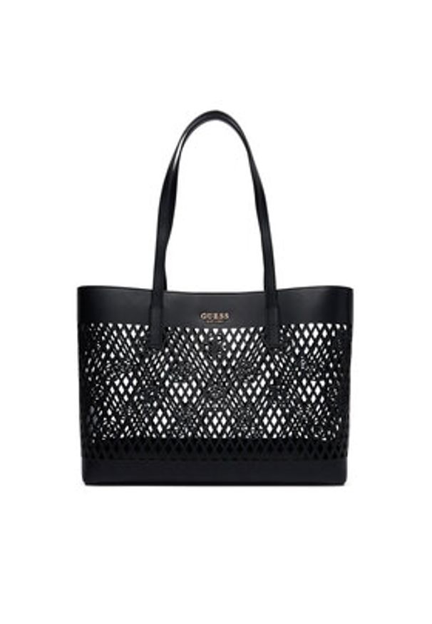 Guess Torebka Letty HWPG99 11240 Czarny. Kolor: czarny. Materiał: skórzane