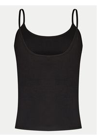 Gina Tricot Top 22470 Czarny Slim Fit. Kolor: czarny. Materiał: bawełna #4