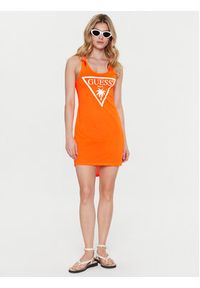 Guess Sukienka plażowa E3GP03 KB9I0 Pomarańczowy Regular Fit. Okazja: na plażę. Kolor: pomarańczowy. Materiał: syntetyk #3