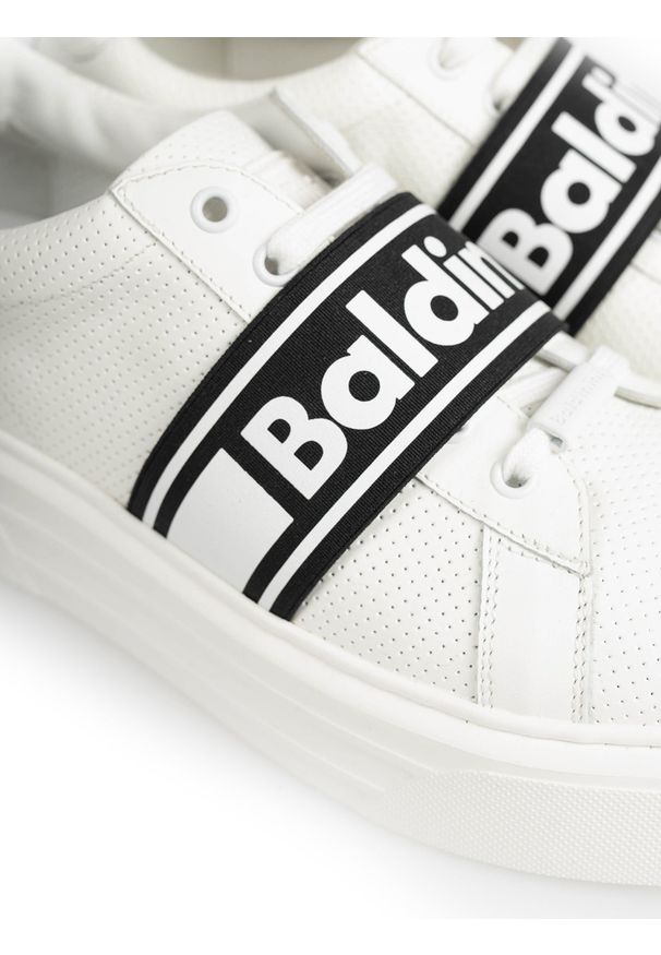 Baldinini Sneakersy | 096385XNANE909000BBX | Mężczyzna | Biały. Kolor: biały. Materiał: skóra. Wzór: aplikacja