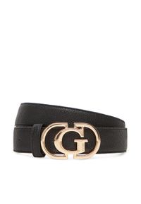 Guess Pasek Damski BW9269 P5330 Czarny. Kolor: czarny. Materiał: skóra