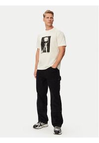 Karl Lagerfeld Jeans T-Shirt B3M17006 Kremowy Regular Fit. Kolor: kremowy. Materiał: bawełna #2