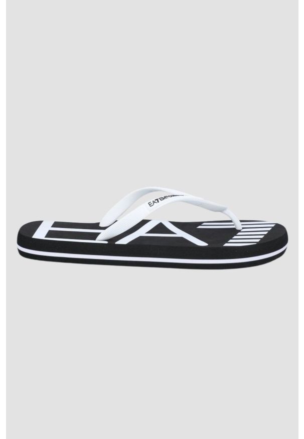 EA7 Emporio Armani - EA7 EMPORIO ARMANI Czarne japonki. Kolor: czarny