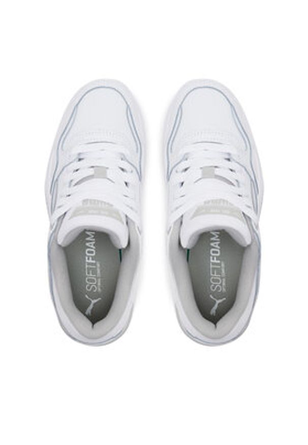 Puma Sneakersy Rebound Retro Jr 401564 01 Biały. Kolor: biały. Materiał: skóra