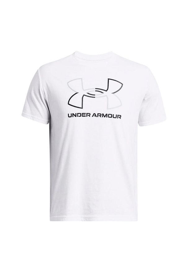Under Armour - T-shirt Męski GL Foundation Uodate. Kolor: biały. Sport: turystyka piesza