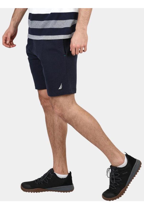 Spodenki jogger męskie Nautica Trinidad. Kolor: niebieski. Materiał: bawełna