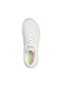 skechers - Damskie SKECH-LITE PRO STUNNING STEPS Sneakersy Biały / Limonka. Okazja: na co dzień. Kolor: zielony, biały, wielokolorowy. Materiał: materiał, poliester. Wzór: gradientowy