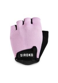 SIROKO - Mężczyzna i kobieta Kolarstwo Rękawiczki rowerowe Aero Pink Cukierkowy Róż. Kolor: różowy. Materiał: nylon. Sport: kolarstwo