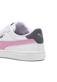 Puma - Dziecięce buty Smash 3.0 L PUMA White Mauved Out Galactic Gray Pink. Kolor: biały, wielokolorowy, różowy, szary