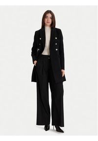 Morgan Płaszcz wełniany 252-GATIM.F Czarny Regular Fit. Kolor: czarny. Materiał: syntetyk #2