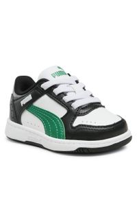 Sneakersy Puma Rebound Joy Lo Ac Inf 381986 13 Puma White/Green/Black. Kolor: czarny. Materiał: skóra #1