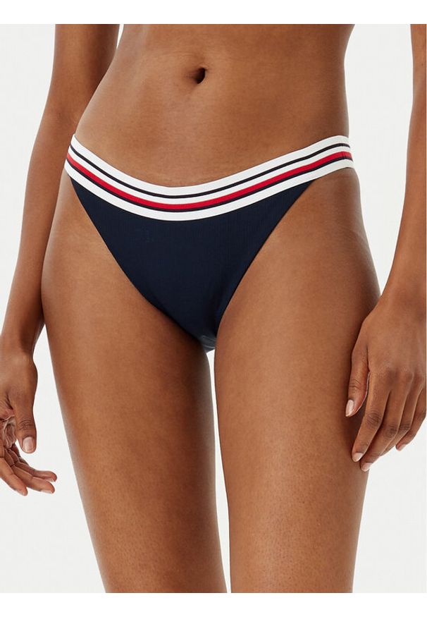 TOMMY HILFIGER - Tommy Hilfiger Dół od bikini UW0UW05829 Granatowy. Kolor: niebieski. Materiał: syntetyk