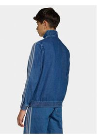 Adidas - adidas Kurtka jeansowa Firebird KE2849 Niebieski Loose Fit. Kolor: niebieski. Materiał: bawełna #8