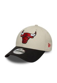 New Era - Czapka baseballowa 9forty Chicago Bulls. Kolor: beżowy. Styl: sportowy