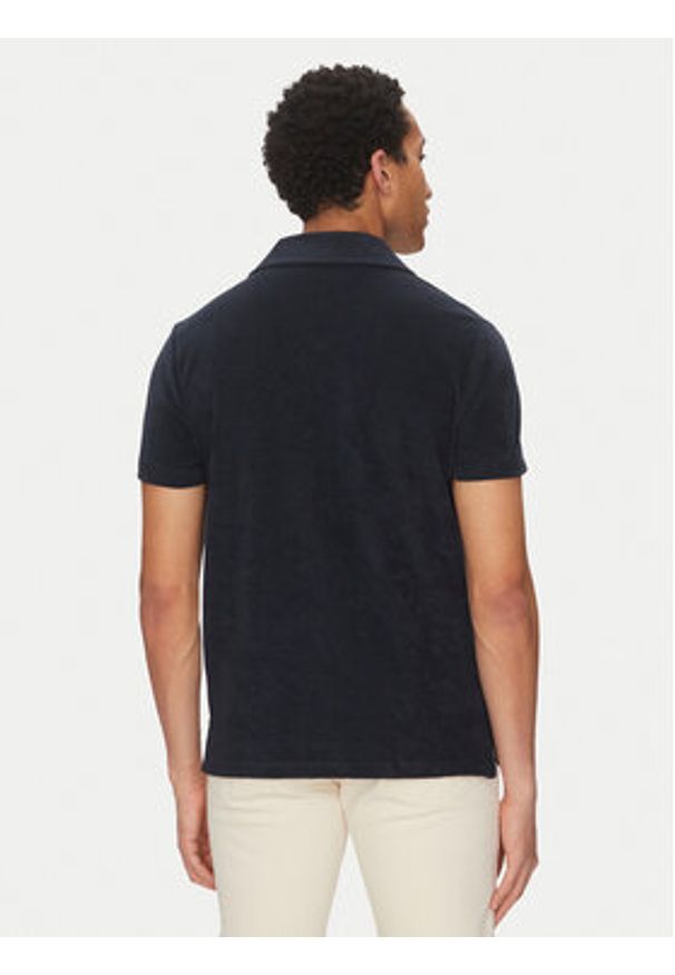 TOMMY HILFIGER - Tommy Hilfiger Polo MW0MW38479 Granatowy Regular Fit. Typ kołnierza: polo. Kolor: niebieski. Materiał: bawełna