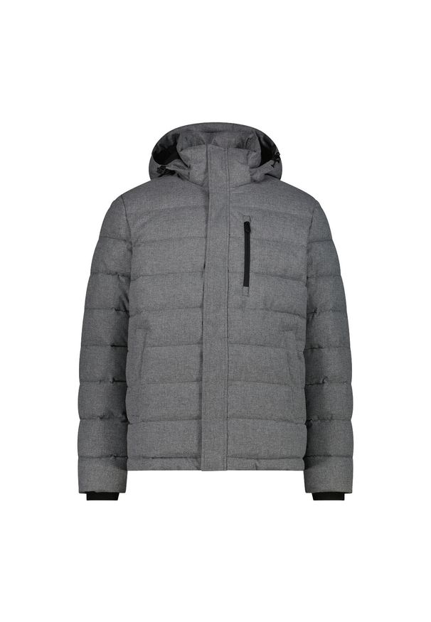 Kurtka puchowa z kapturem na zamek Sorona CMP. Typ kołnierza: kaptur. Kolor: szary. Materiał: puch. Sport: turystyka piesza