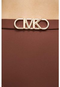 MICHAEL Michael Kors figi kąpielowe kolor brązowy. Stan: podwyższony. Kolor: brązowy #3