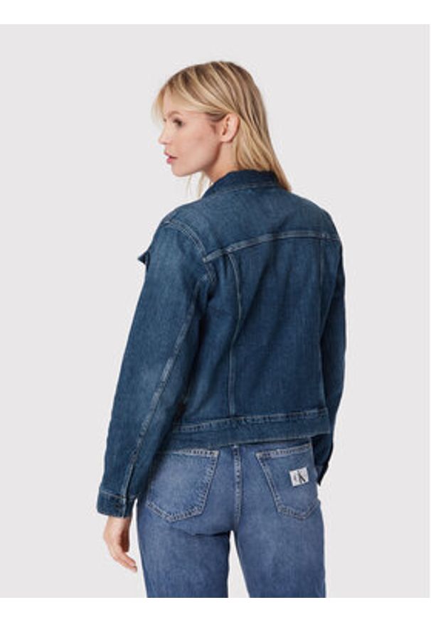 G-Star RAW - G-Star Raw Kurtka jeansowa Burten Stretch D20051-C911-C767 Granatowy Regular Fit. Kolor: niebieski. Materiał: bawełna