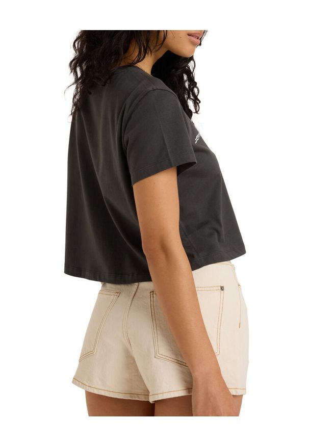 Roxy - Koszulka z krótkim rękawem dla Kobiety PEOPLE SPEAK. Kolor: czarny. Materiał: bawełna, materiał. Długość rękawa: krótki rękaw. Długość: krótkie