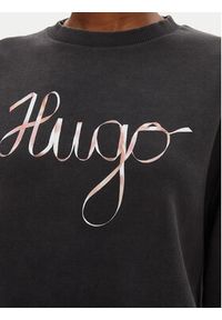 Hugo - HUGO Bluza Deroxina_4 50545198 Szary Oversize. Kolor: szary. Materiał: bawełna #5