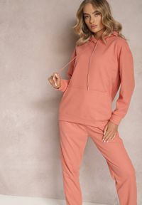 Renee - Pomarańczowy 2-częściowy Komplet Dresowy z Bluzą i Spodniami Orifira. Kolor: pomarańczowy. Materiał: dresówka #3