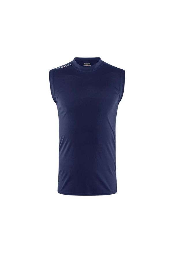 Dziecięcy tank top Kappa Aston. Kolor: niebieski. Sezon: lato. Sport: siatkówka, fitness