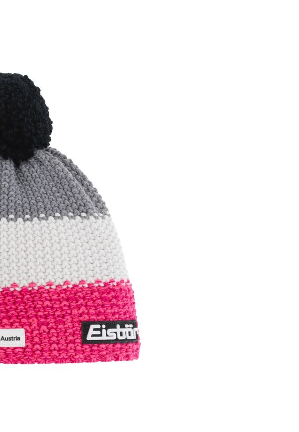 Eisbar - Czapka dla dorosłych Star Pompon MU SKA. Kolor: różowy. Materiał: poliester, wełna. Styl: sportowy