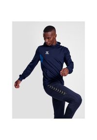 Poliestrowa bluza z kapturem Hummel Authentic. Typ kołnierza: kaptur. Kolor: niebieski. Materiał: poliester. Sport: fitness #1