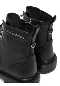 Karl Lagerfeld - KARL LAGERFELD Trapery Miles KL10255 Czarny. Kolor: czarny. Materiał: skóra #5