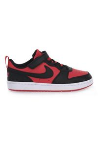 Buty do chodzenia dla dzieci Nike 600 Court Borough Low Recraft. Zapięcie: rzepy. Kolor: czerwony, wielokolorowy. Materiał: guma, syntetyk, materiał. Szerokość cholewki: normalna. Model: Nike Court. Sport: turystyka piesza