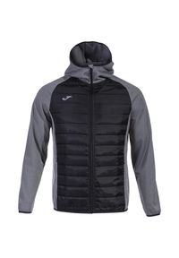 Joma - Bluza dresowa sportowa męska Berna III Softshell Hoodie. Kolor: czarny, szary, wielokolorowy. Materiał: poliester. Sport: piłka nożna