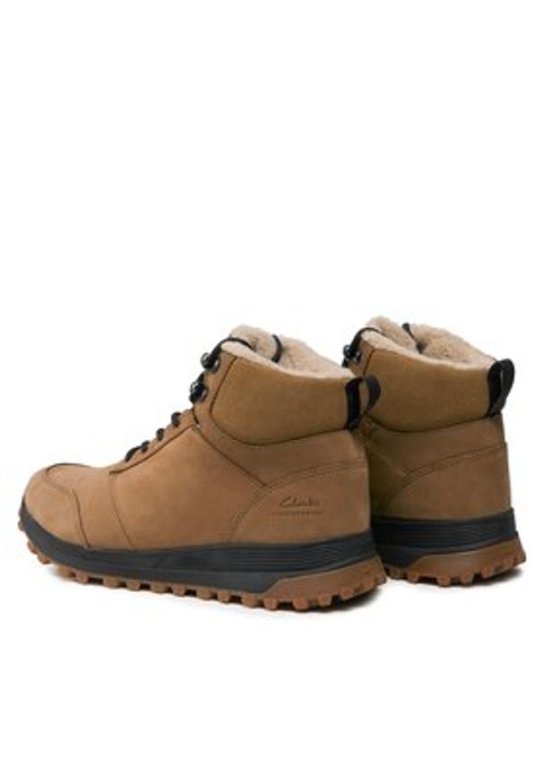 Clarks Trapery Atl Trek Up Wp 261735507 Beżowy. Kolor: beżowy. Materiał: skóra, nubuk