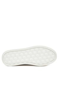 Calvin Klein Jeans Sneakersy Bold Flatf Low Lace Lth YW0YW01878 Biały. Kolor: biały. Materiał: skóra #5