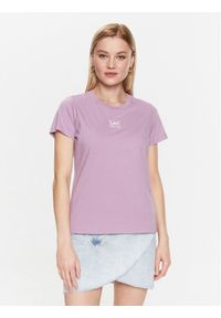 Lee T-Shirt L49EEHA39 112333683 Fioletowy Regular Fit. Kolor: fioletowy. Materiał: bawełna #1