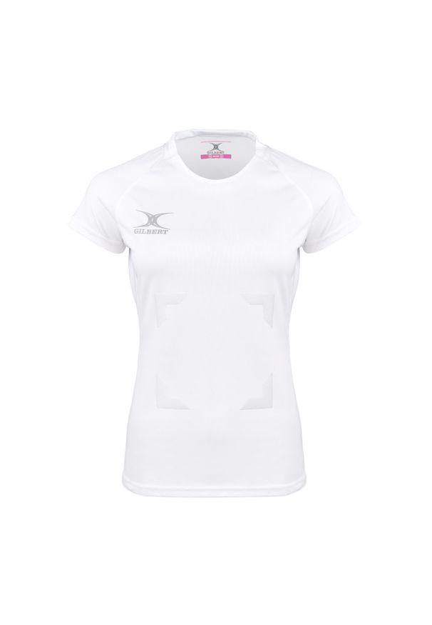 GILBERT - Koszulka damska Gilbert Eclipse Hook and Loop. Kolor: biały. Sport: fitness
