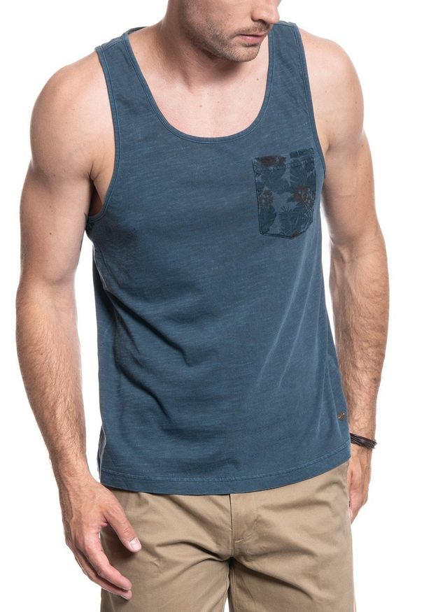 Mustang - TANK TOP MĘSKI MUSTANG T SHIRT Axel AOP CP+overdye 1009538 4085