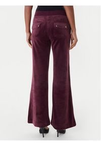 Juicy Couture Spodnie dresowe Layla JCSEBJ001 Bordowy Flared Leg. Kolor: czerwony. Materiał: syntetyk #4
