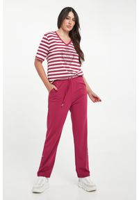 Liu Jo - T-shirt damski w paski LIU JO. Wzór: paski #2