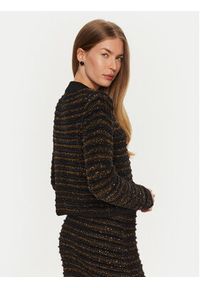 SIMONA CORSELLINI - Simona Corsellini Marynarka A24CPGIO02 Czarny Regular Fit. Kolor: czarny. Materiał: syntetyk #2