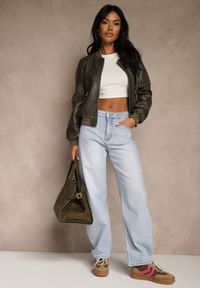 Renee - Niebieskie Jeansy Slouchy High Waist Vilinnessa. Stan: podwyższony. Kolor: niebieski #1