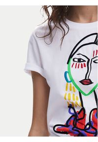 Desigual T-Shirt Misuri 25SWTKA9 Biały Regular Fit. Kolor: biały. Materiał: bawełna #4