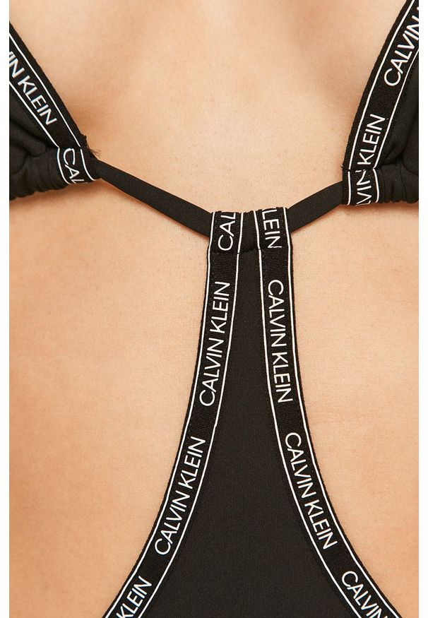 Calvin Klein Strój kąpielowy. Kolor: czarny. Wzór: nadruk