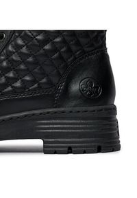 Rieker Trzewiki X8501-00 Czarny. Kolor: czarny. Materiał: skóra #4