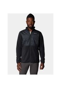 columbia - Bluza Polarowa Męska Columbia Basin Butte II. Typ kołnierza: polo. Kolor: czarny. Materiał: polar. Sezon: zima, jesień. Sport: turystyka piesza #1