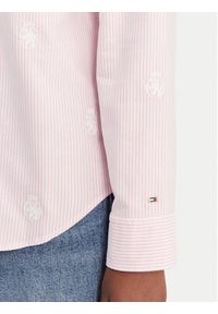 TOMMY HILFIGER - Tommy Hilfiger Koszula WW0WW49386 Różowy Regular Fit. Kolor: różowy. Materiał: bawełna #2